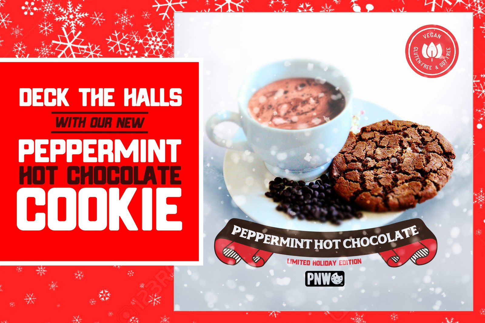 Deck the Halls with Our NEW Peppermint Hot Chocolate Cookie Pacific