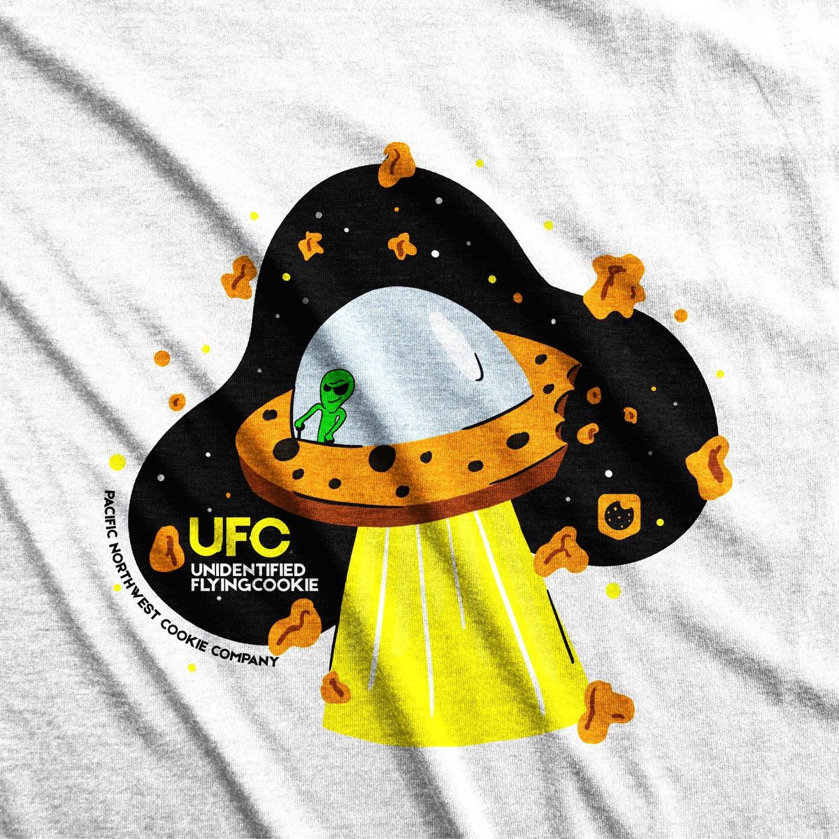 Unidentified Flying Cookie Tee - Pacific Northwest Cookie Company
