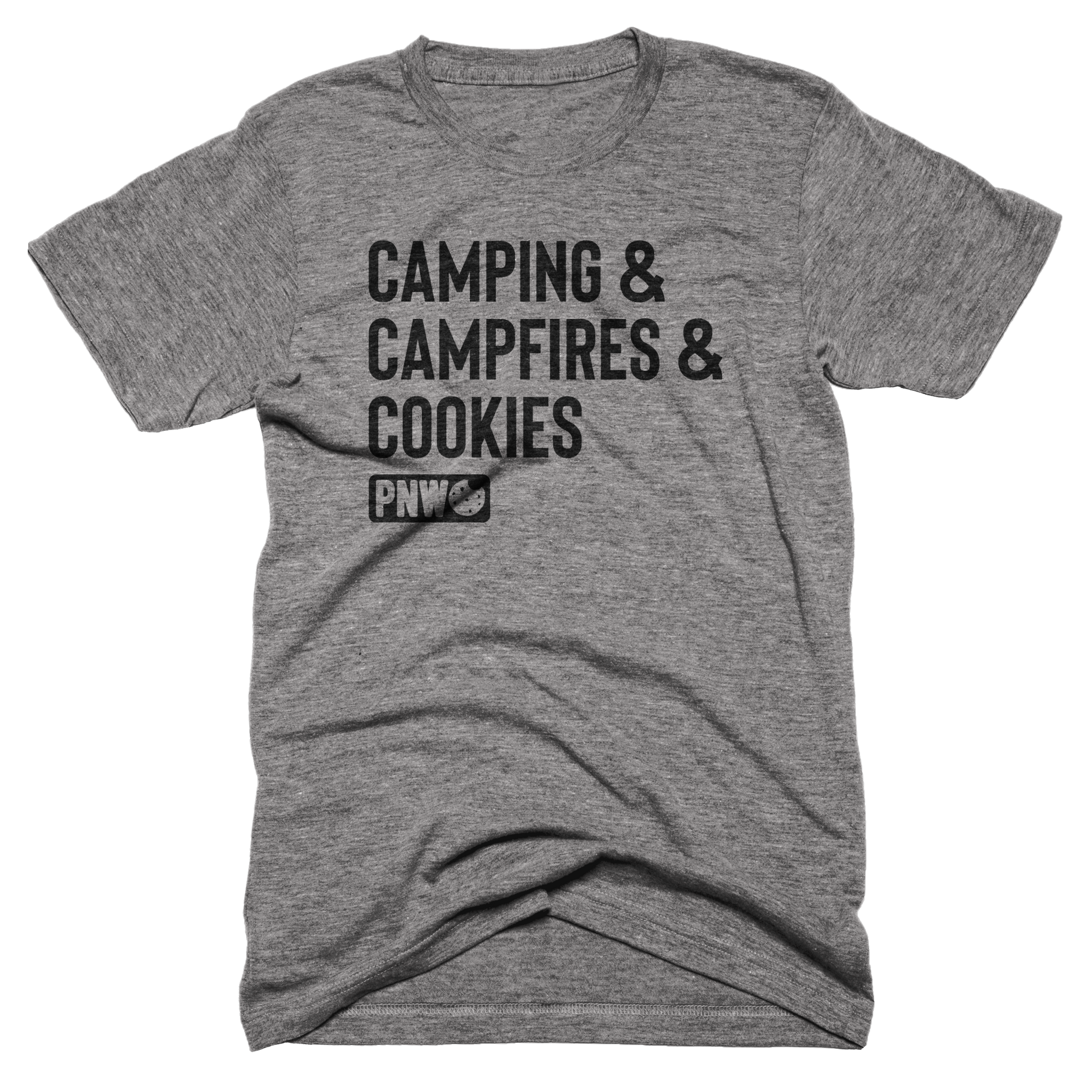 Camping, Campfires & Cookies Tee - Pacific Northwest Cookie Company