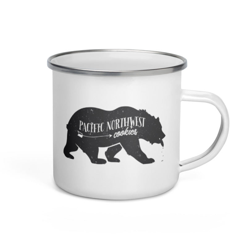 Bears Love PNW Cookies Enamel Mug
